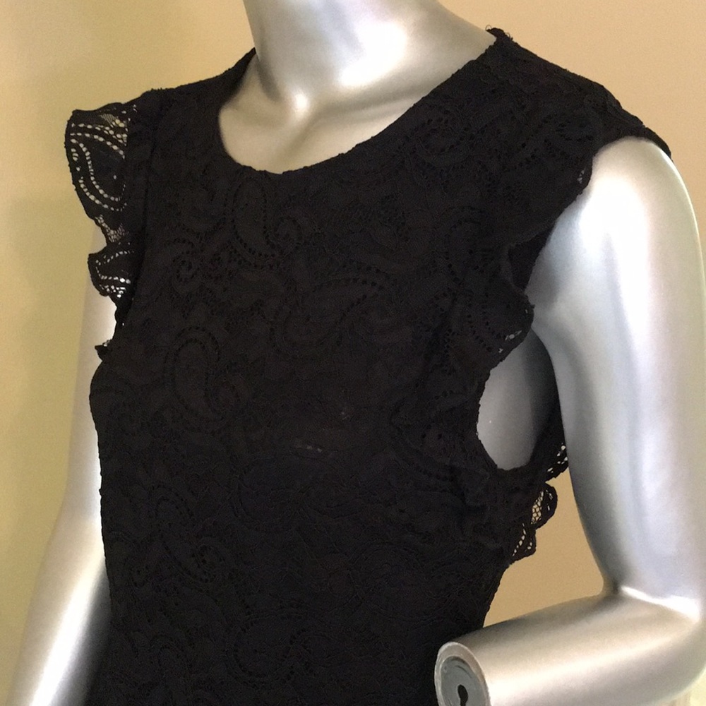 Bebe Lace & Ruffles Hi-low Dress - Picture 8 of 16